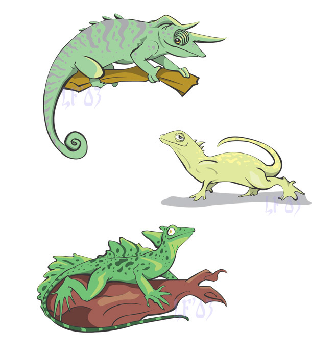 Lizard icons!