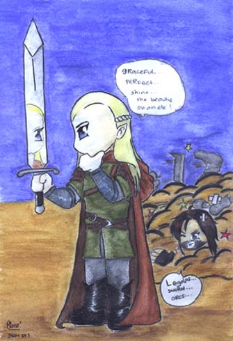 Legolas and Aragorn's Sword