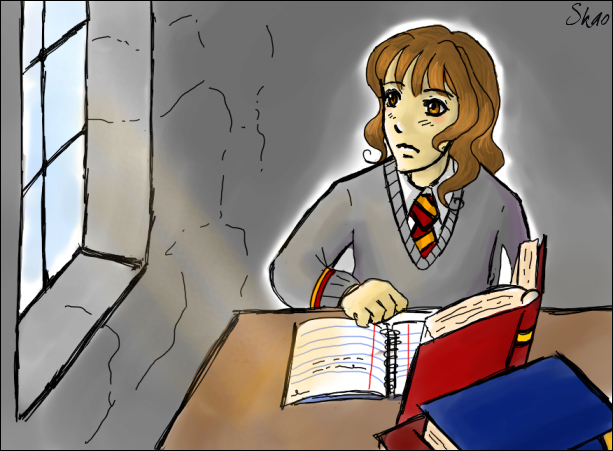 Hermione Likes Studying >_>;;;