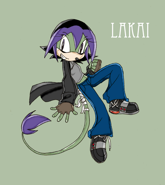 New SonicTEAM Character!  Lakai the Demon Echidna!!