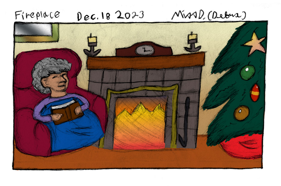 Fireplace - December 18th Drawing challenge