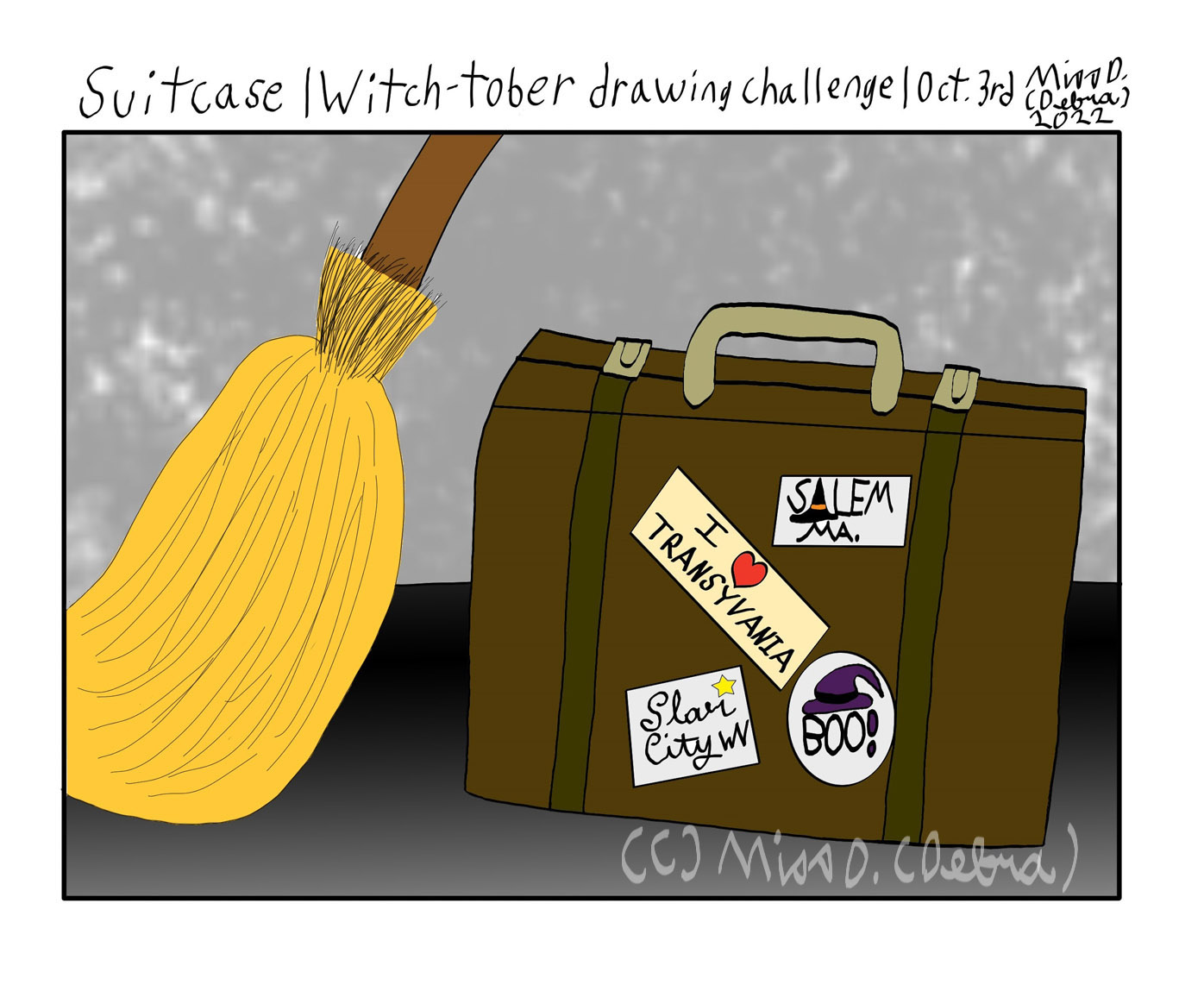 SUITCASE - Witch-Tober Drawing Challenge - Oct. 3rd