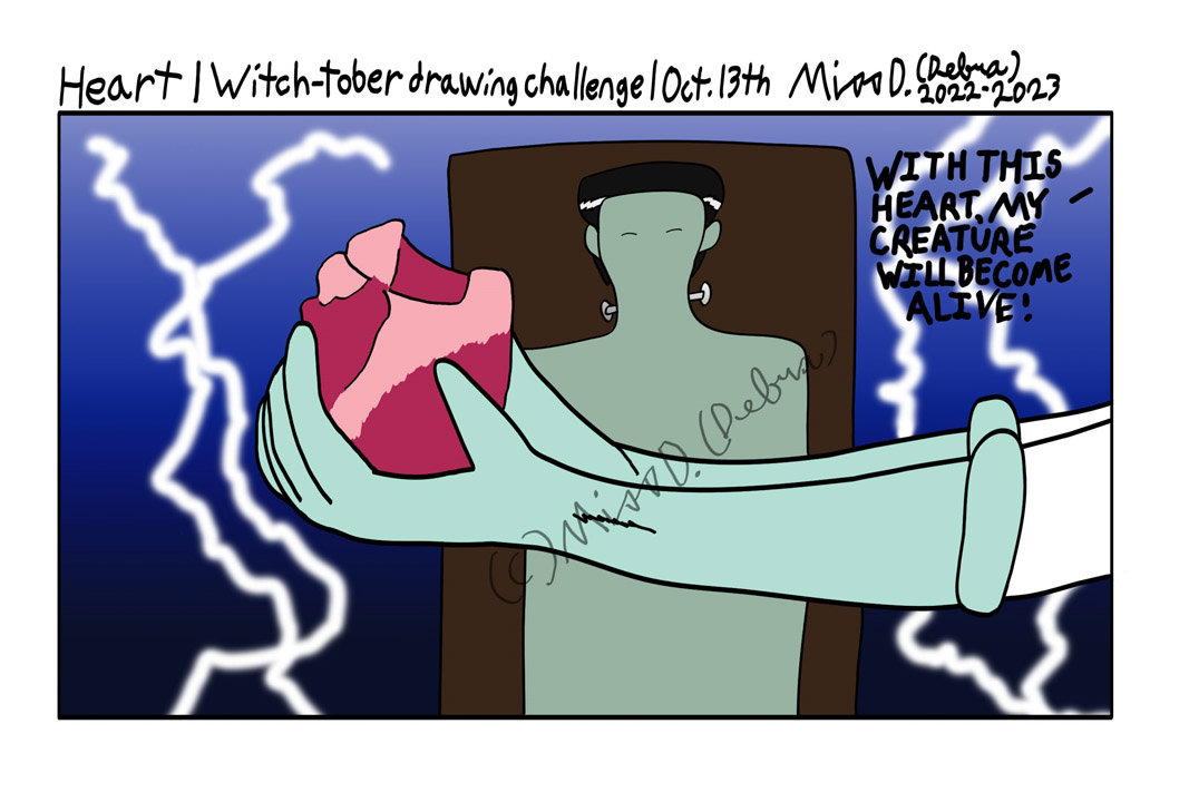 HEART - Witch-Tober Drawing Challenge Oct.13th
