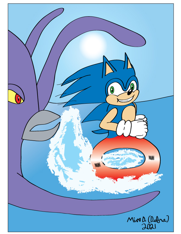 Sonic and a Squid Chase