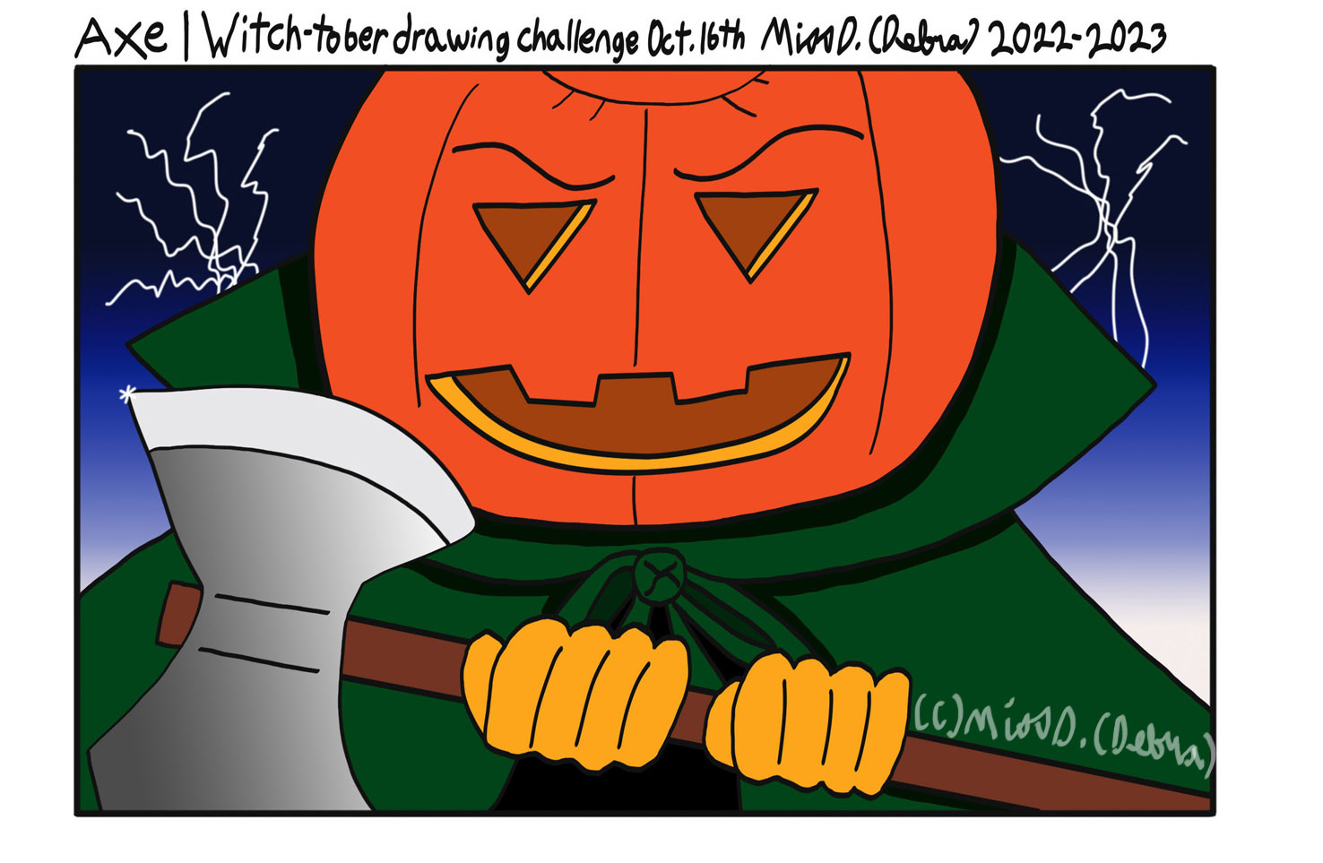 AXE - Witch-Tober Drawing Challenge Oct. 16th
