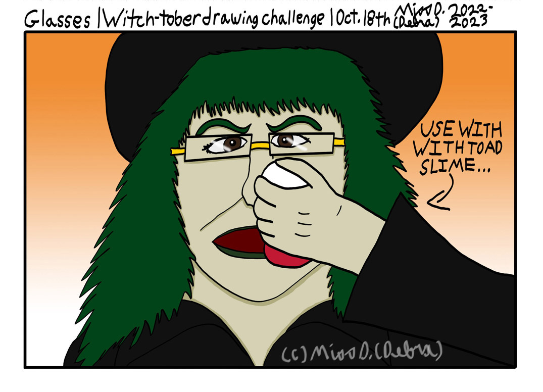 GLASSES - Witch-Tober Drawing Challenge Oct. 18th