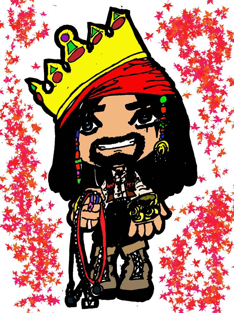 Colored Jack Sparrow