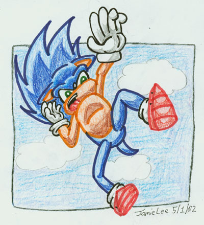 Sonic falling