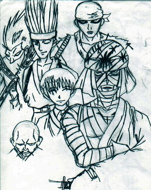 Shishio and some of the Jupengatena (I know that is definately spelled wrong)