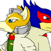 Fox and Falco (colored)