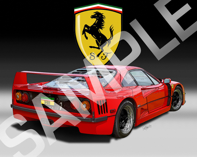 1989 Ferrari F40 (Black Rims)