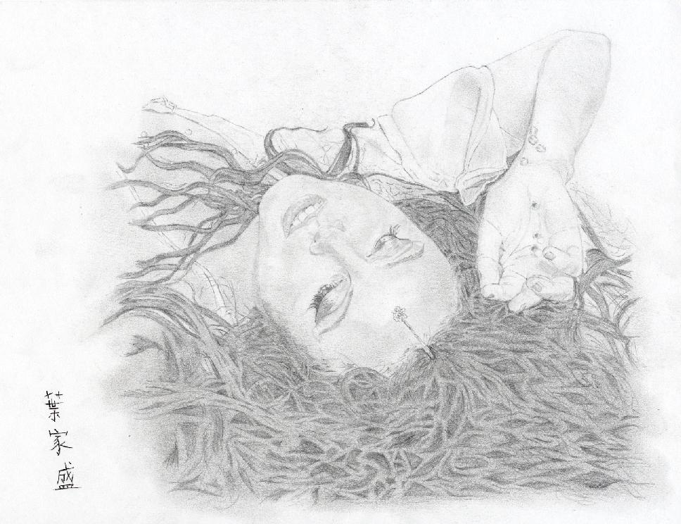 Sketch of Sarah Brightman from Harem