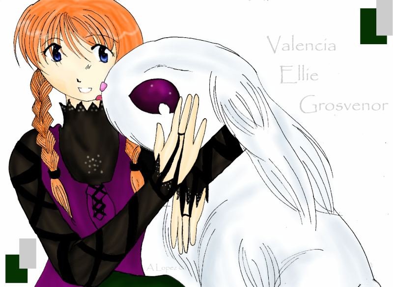 Valencia and the.. Bunniedog!! XD