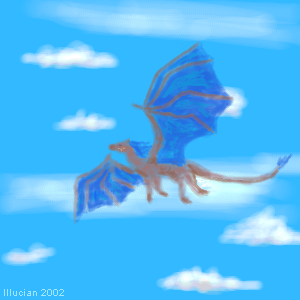 Etherrawen, the Cloud Dragoness