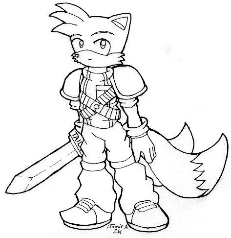 Tail in armour