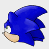 Animated sonic head spin