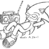 Sonic taking a nap