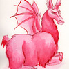 Art 133 Sketchbook Project 7 - Demon Llama