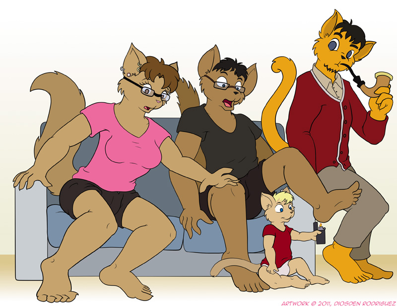 Comission: Cat Family