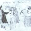 3 Kuzco Llama Sketches