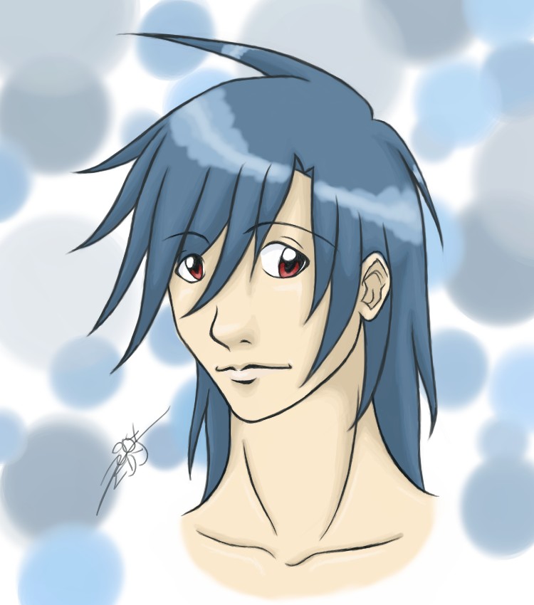 Random Blue-haired Bishie