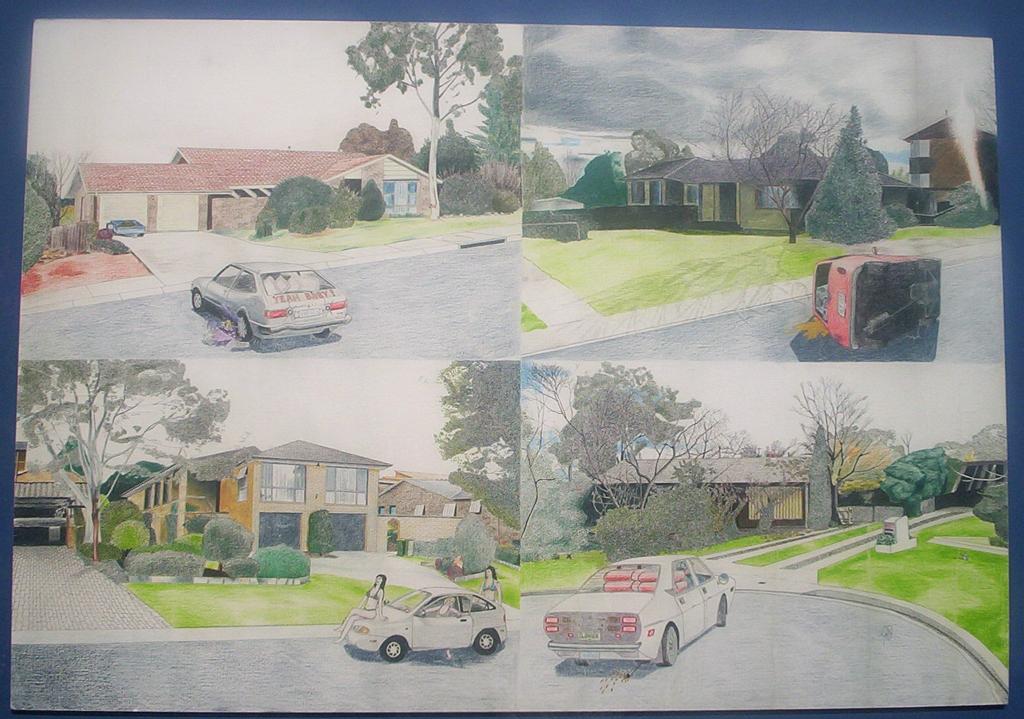 houses and cars