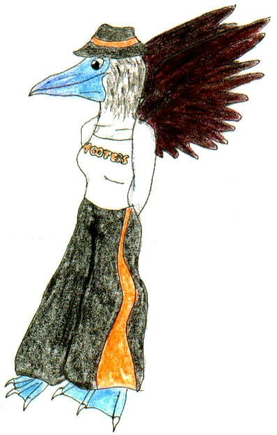 Blue Footed Booby (colored!)