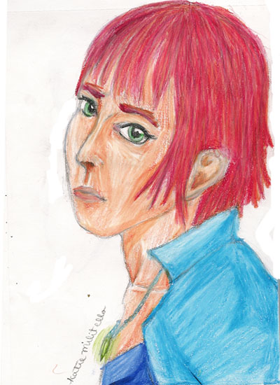 Redhead in Col Pencil