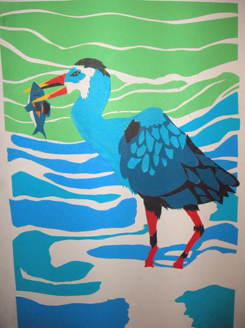 Heron - Cut Paper