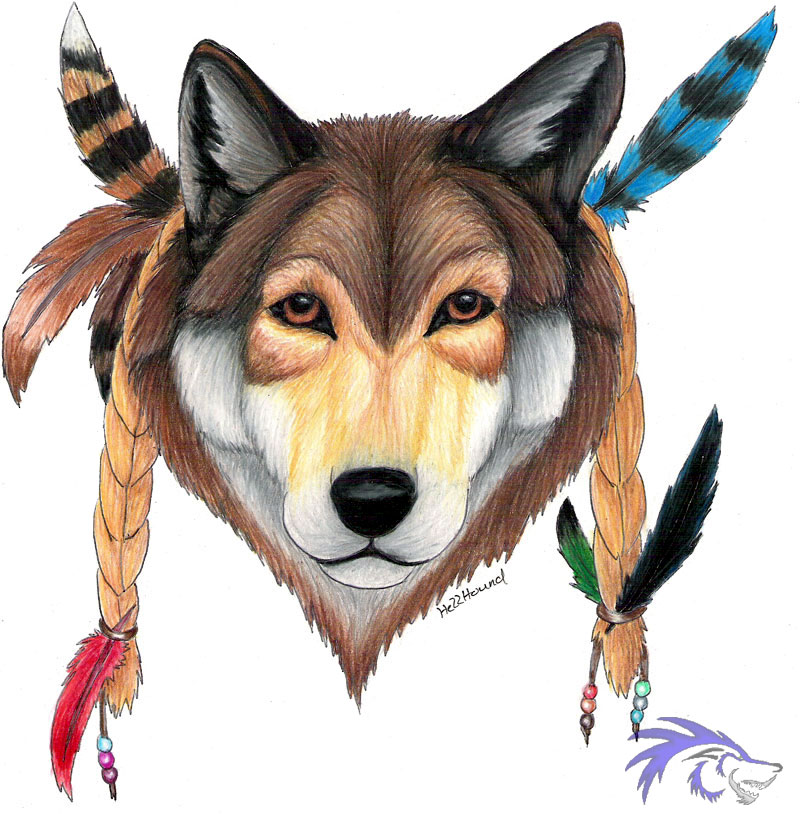 Feather Anthro Wolf