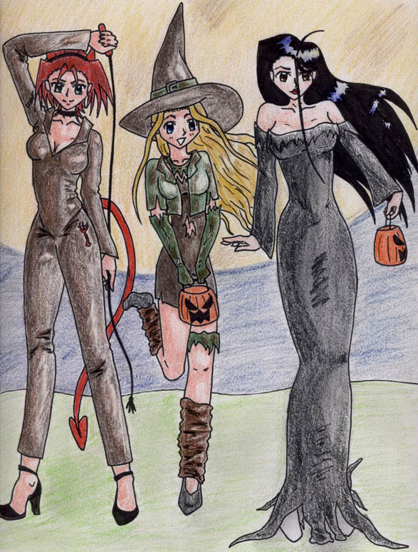 Halloween with the RedShank girls