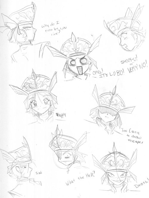 Lu Xun Facial Expressions