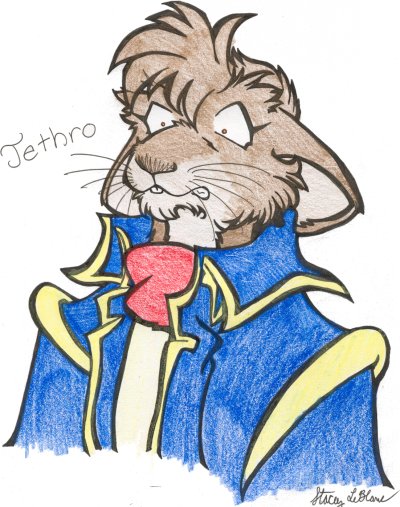 A Nervous Jethro now colored with crappy Prismacolors