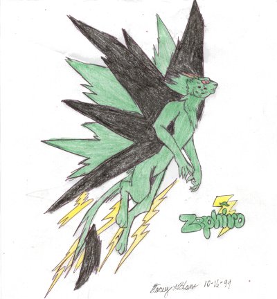 OLD ARTWORK SELECTIONS: 1999 Zephiro the Sage of Thunder *wink wink*