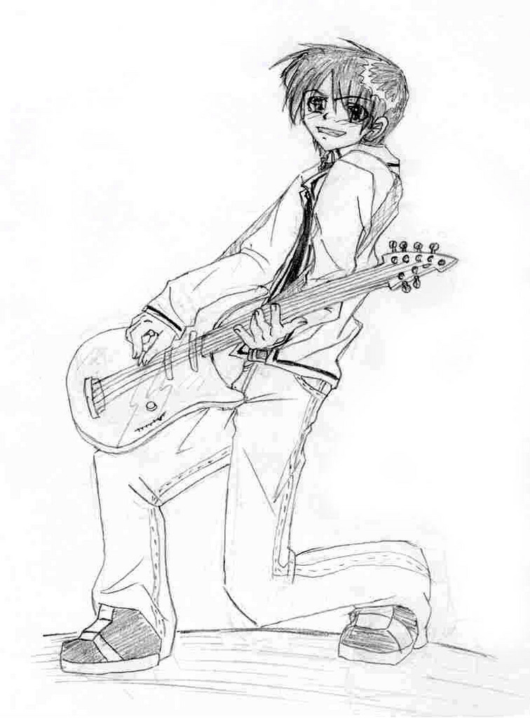 Sakura Guitar in Pencil