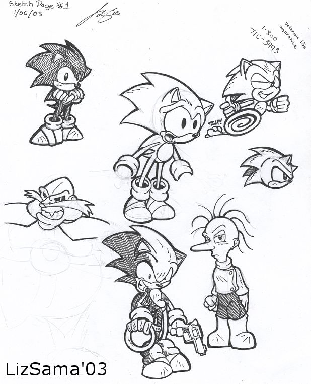 Liz's first SATAM Sketches for 2003