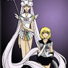 sailor cosmos and sailor silver dragon (color)