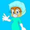 Dr. Sally Acorn in Surgical Scrubs