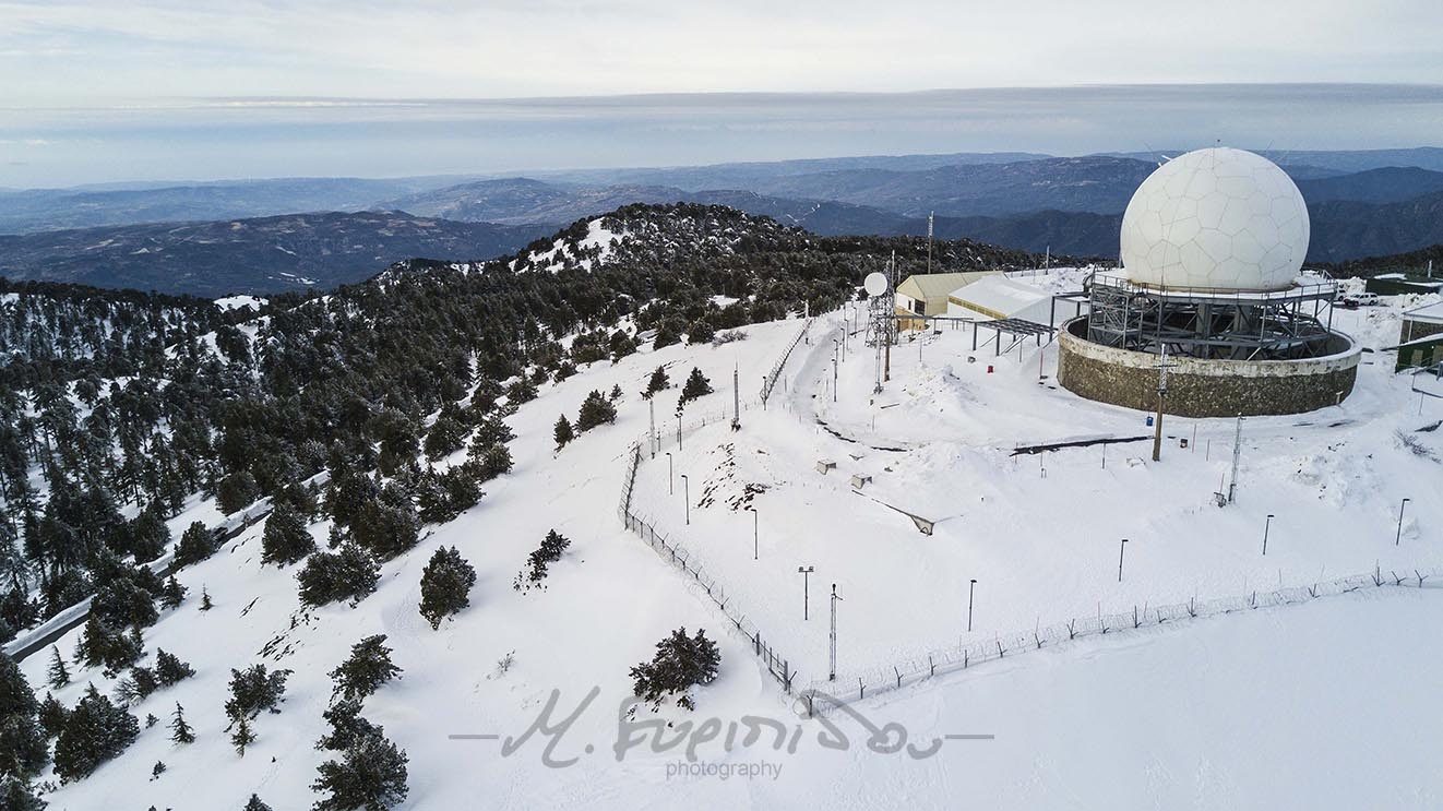 20-1-2019 Olympus peak at Troodos Cyprus drone shot