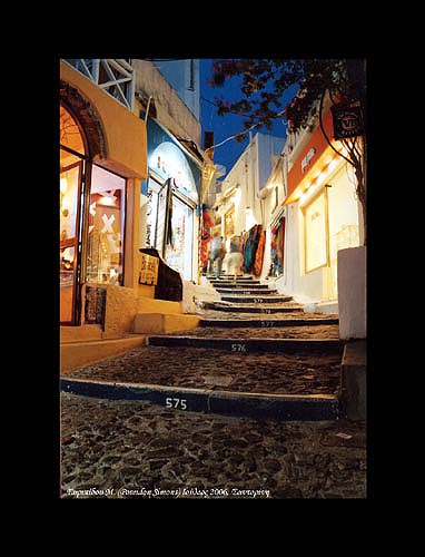 Greece Santorini-Fira night time