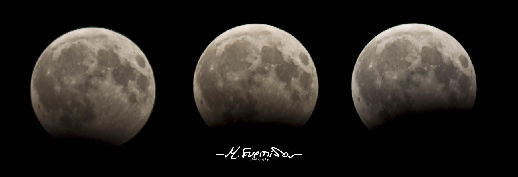 Cyprus 2017 partial lunar eclipse