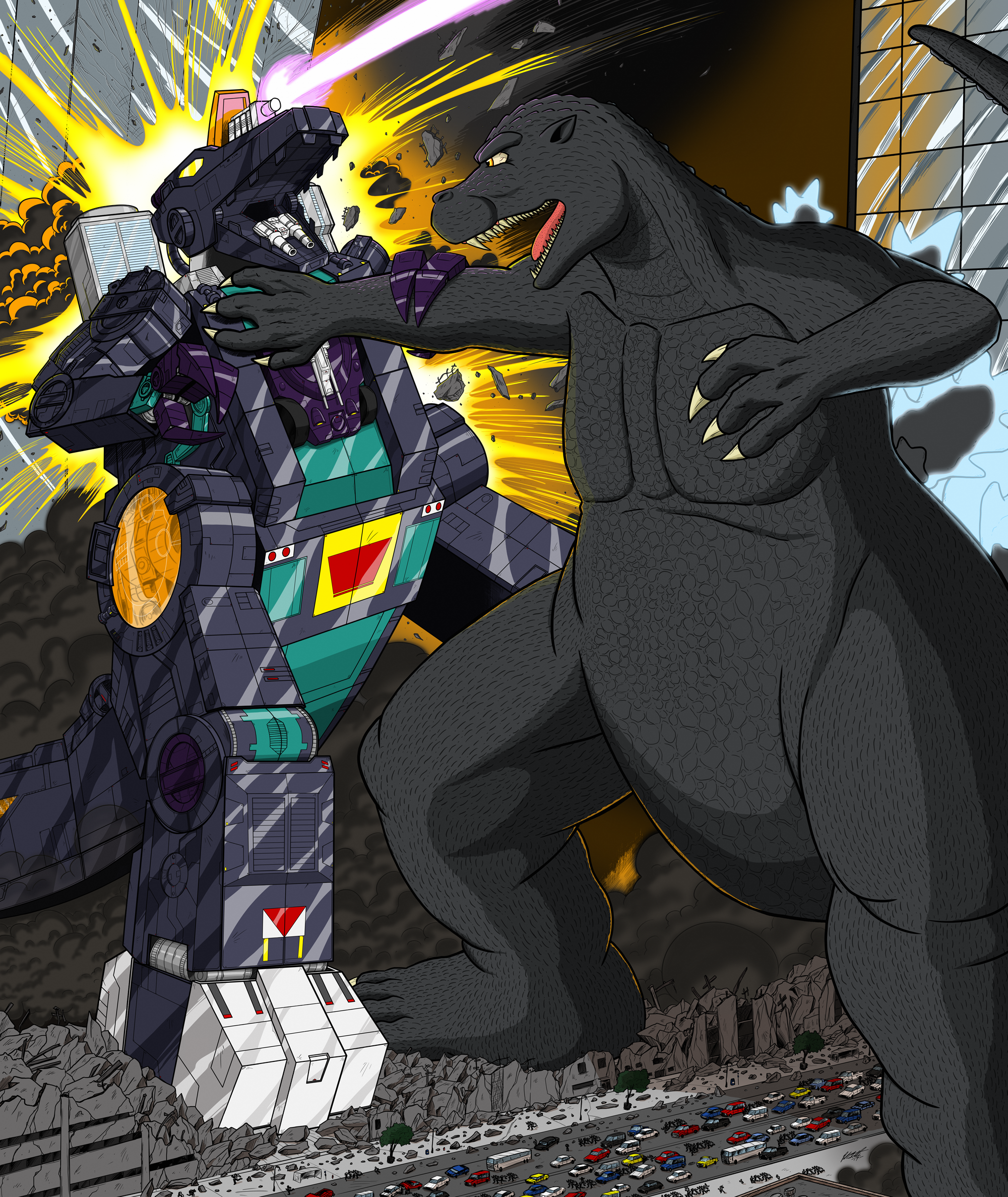 Godzilla vs Trypticon