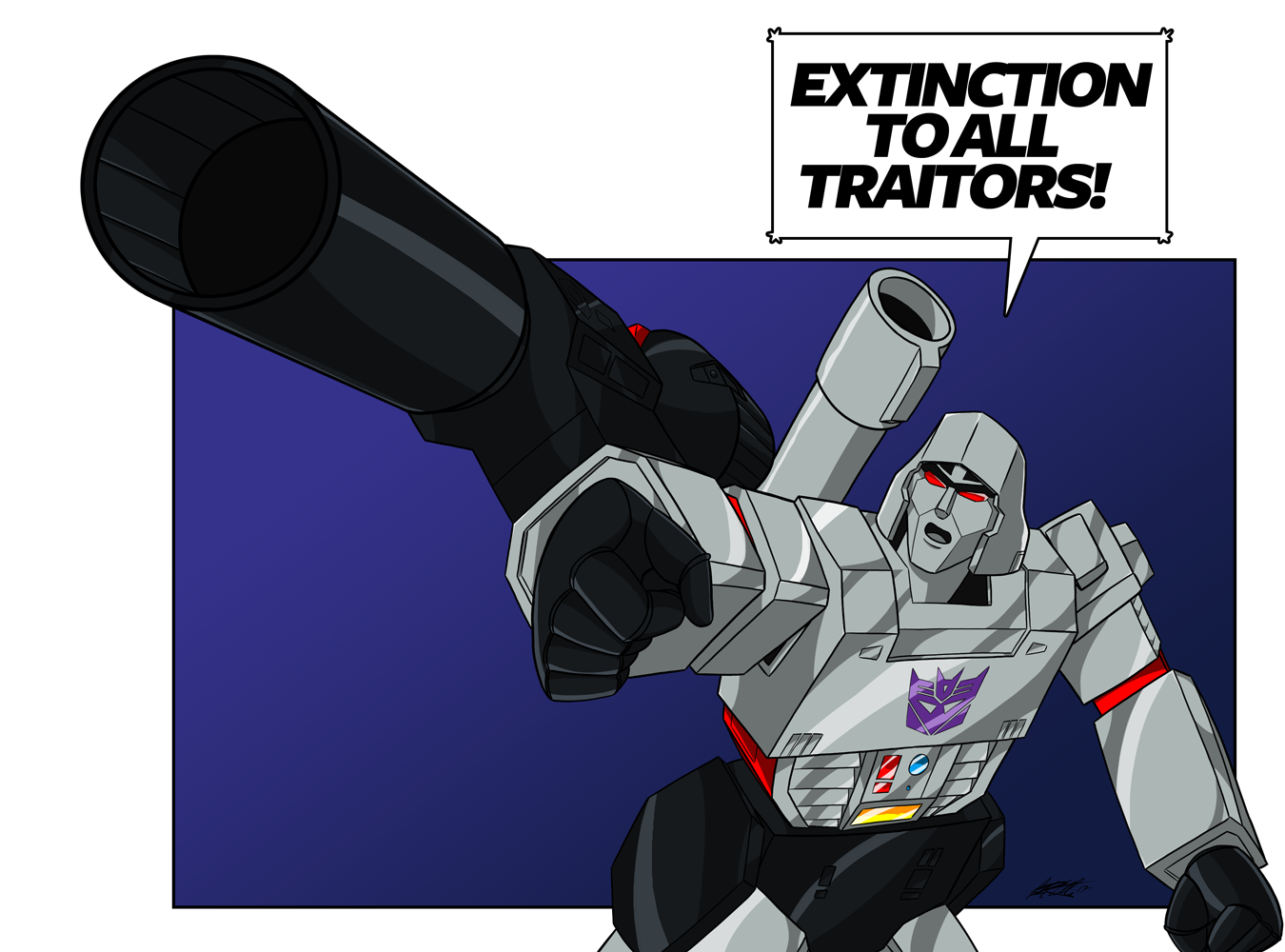 Extinction to All Traitors! (cartoon colors)