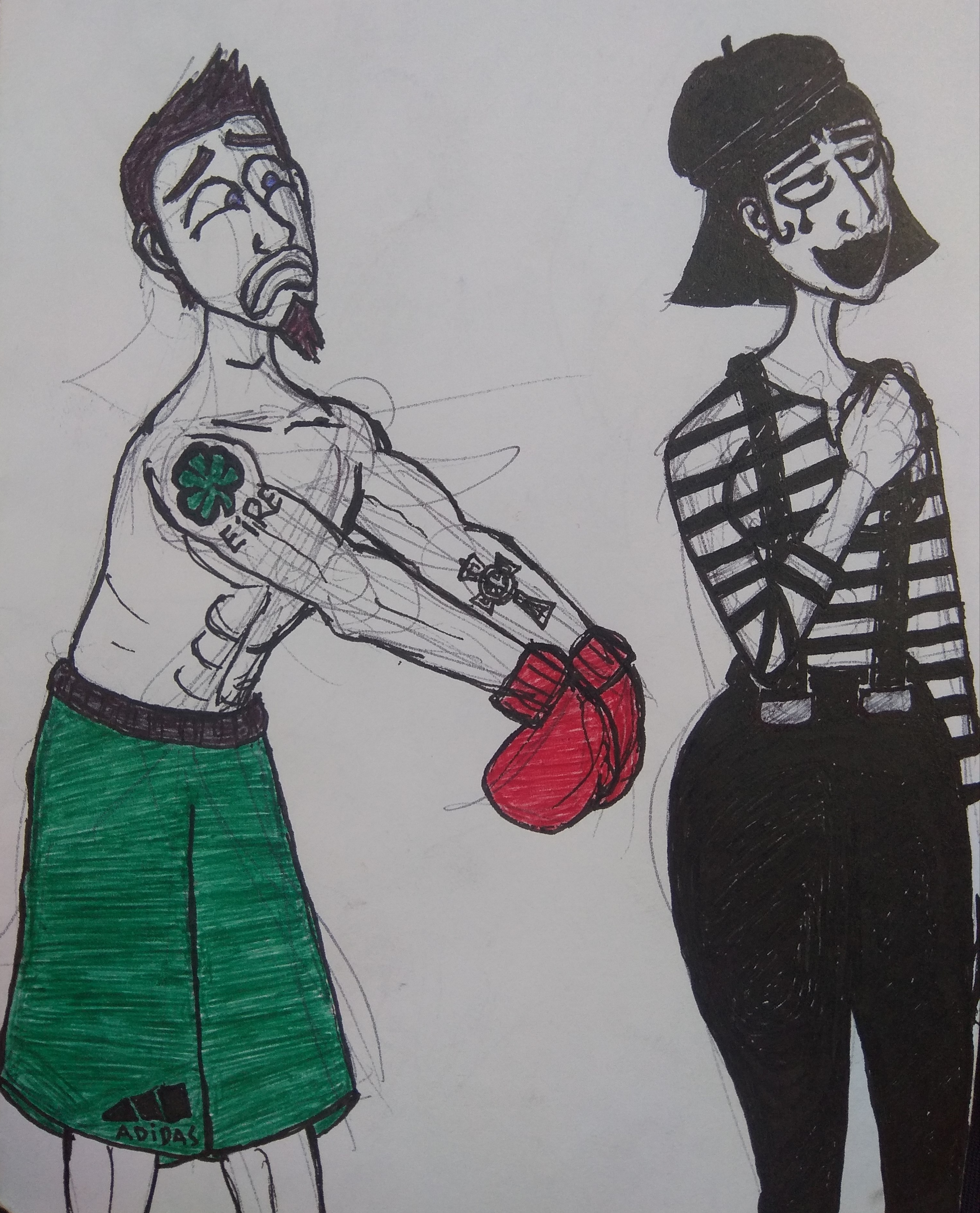 Boxer and Mime