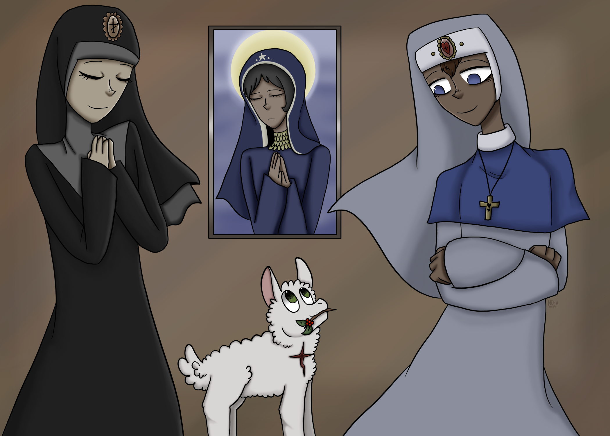 Two Nuns & A Lamb