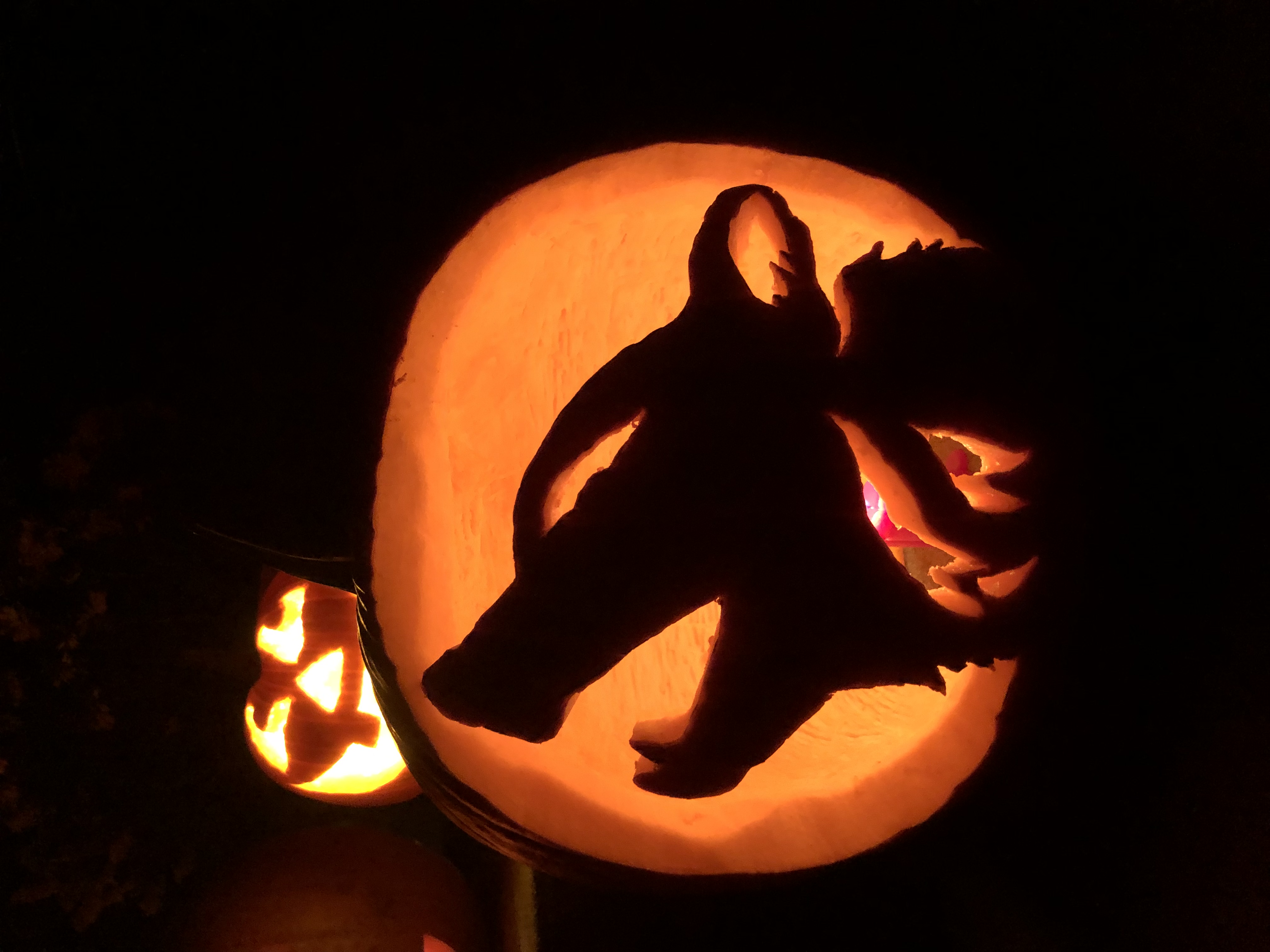 Jack’o’lantern Howling Wolf