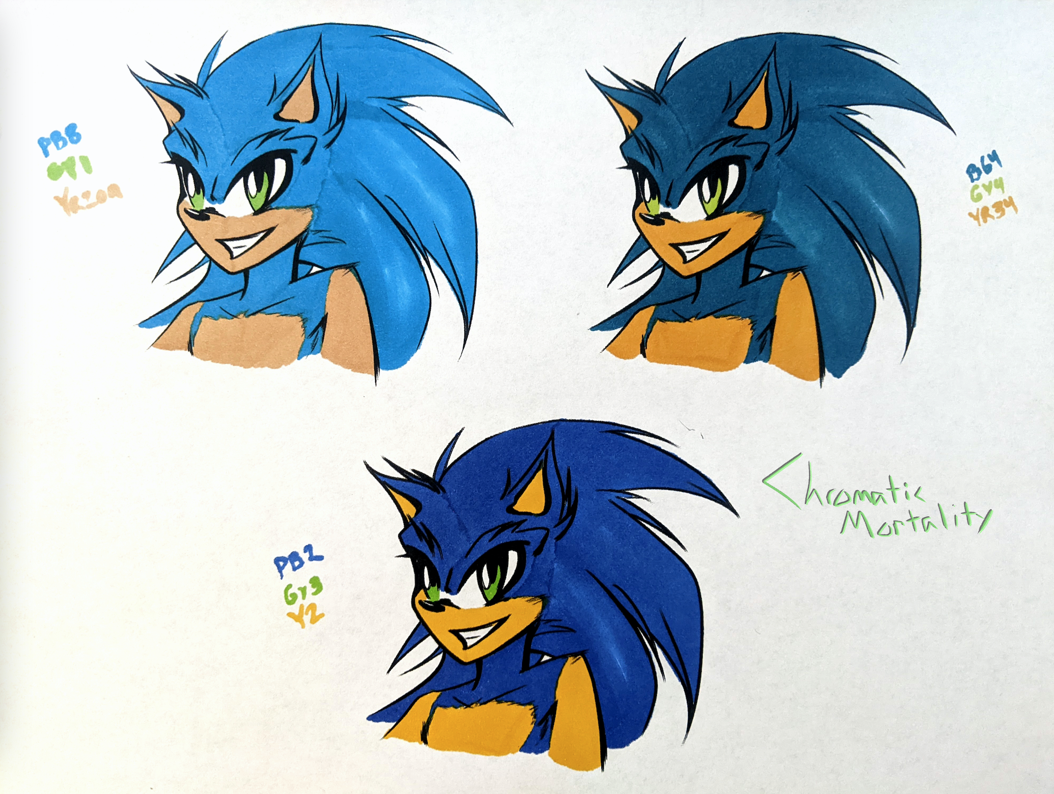 Sonic swatches