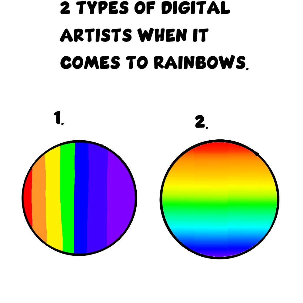 How do you Rainbow in Digital Art?