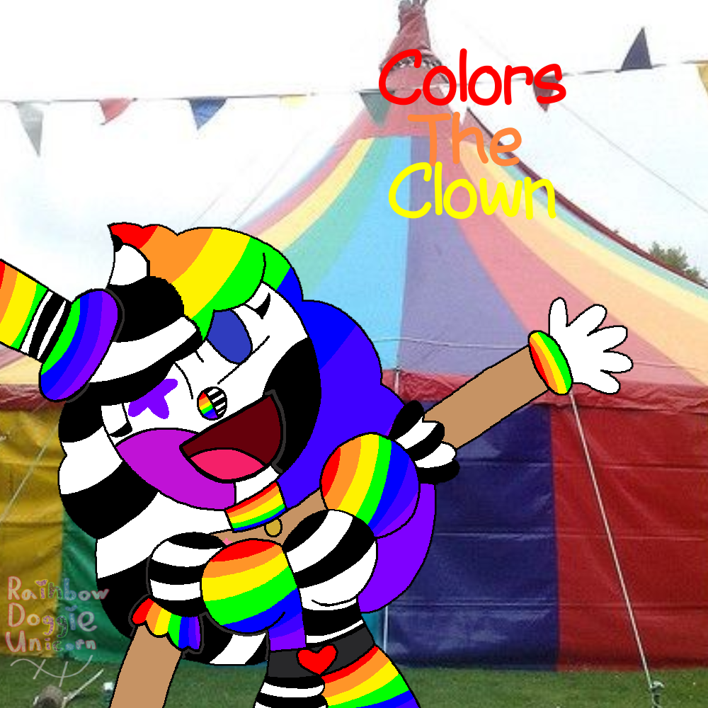 Color the clown in MS paint