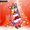 RainbowDoggieUnicorn in her Christmas Outfit.